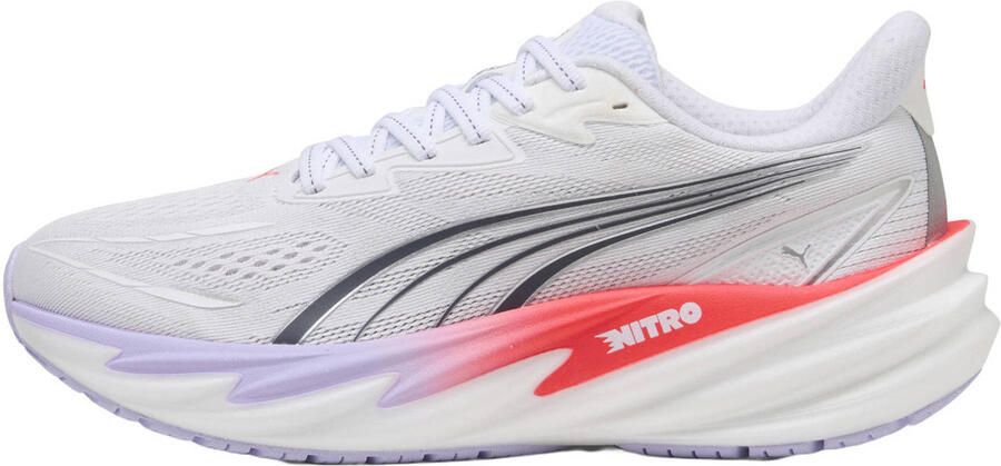 Puma Velocity Nitro 5 mesh hardloopschoenen wit oranje
