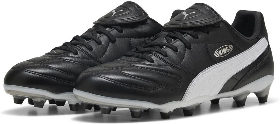 PUMA KING LIGA FG AG Unisex Sportschoenen Black- Silver- White - Foto 3