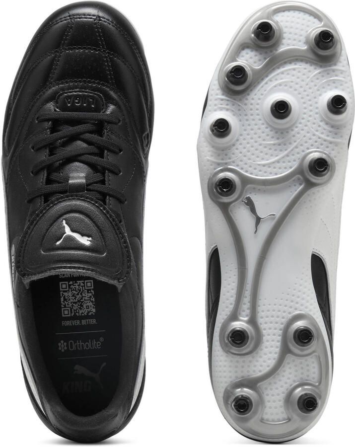 PUMA KING LIGA FG AG Unisex Sportschoenen Black- Silver- White - Foto 2