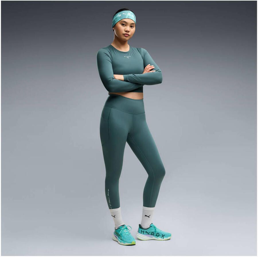Puma x Hyrox Velocity Nitro 5 mesh hardloopschoenen turquoise lila