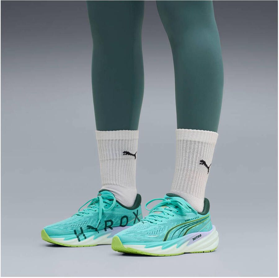 Puma x Hyrox Velocity Nitro 5 mesh hardloopschoenen turquoise lila - Foto 2
