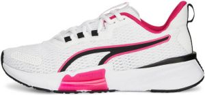 Puma PWRFrame fitness schoenen wit roze zwart