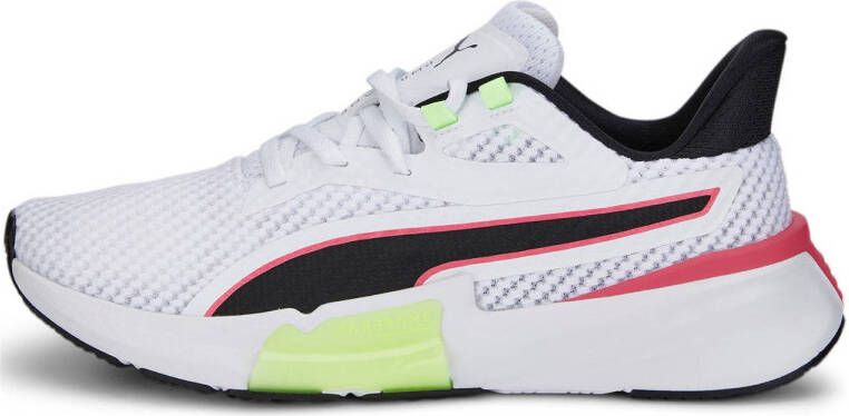 Puma PWRFrame fitness schoenen wit zwart roze