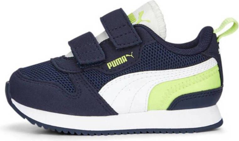 Puma R78 V Inf sneakers donkerblauw wit groen
