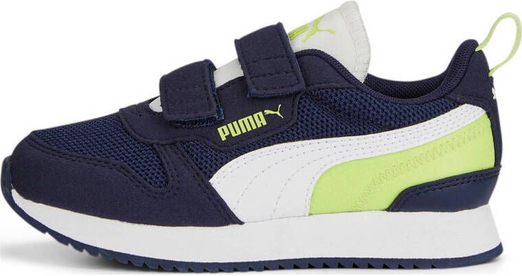 Puma R78 V PS sneakers donkerblauw wit groen