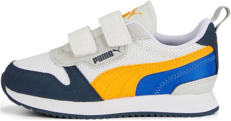 Puma R78 V PS sneakers wit donkerblauw