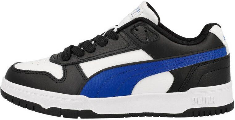 Puma RBD game Low leren sneakers wit kobaltblauw zwart Jongens Meisjes Leer 35.5