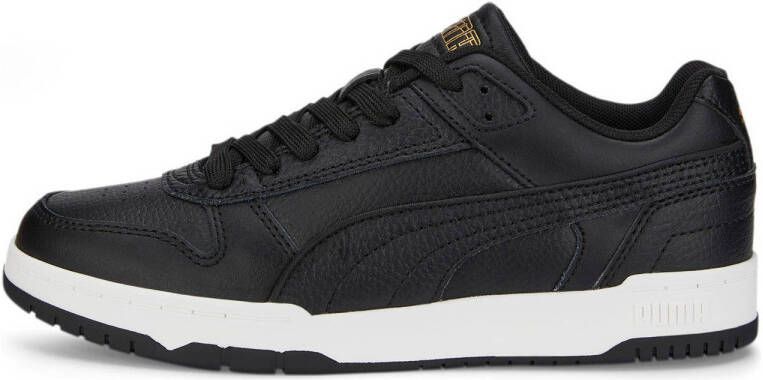 Puma RBD game Low leren sneakers zwart wit Jongens Meisjes Leer Effen 37