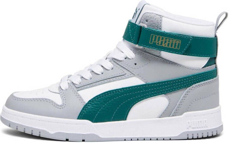 Puma RBD Game sneakers wit grijs petrol Jongens Meisjes Gerecycled polyester 38