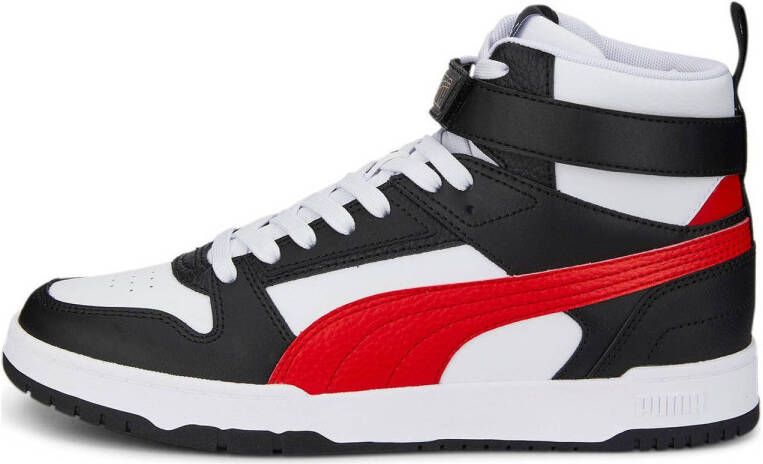 Puma Rebound Game Mid Basketbal-geïnspireerde hoge schoen Zwart