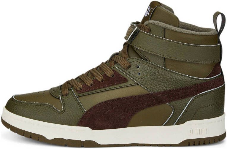 PUMA RBD Game WTR Unisex Sneakers Deep Olive-Dark Chocolate- Team Gold