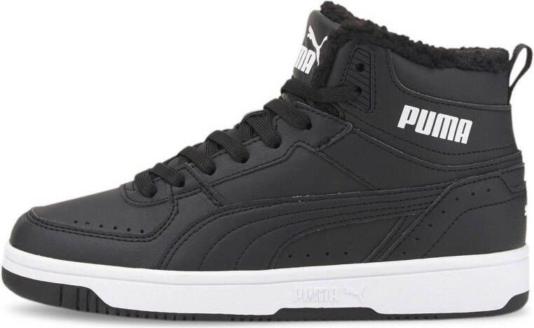 PUMA Rebound Joy Fur Sneakers Zwart Kinderen