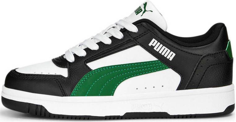 Puma Rebound Joy Lo Jr sneakers zwart groen wit