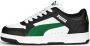 PUMA Rebound JOY Lo Jr Unisex Sneakers White ArchiveGreen Black - Thumbnail 2