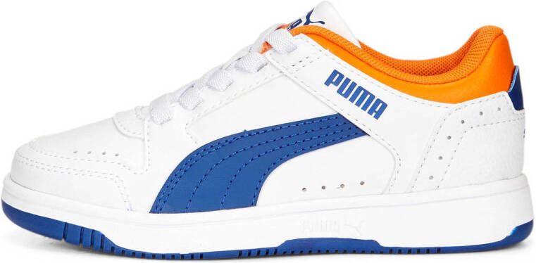 PUMA Rebound JOY Lo AC PS Unisex Sneakers White ClydeRoyal RickieOrange