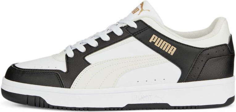 Puma rebound joy low sneakers wit zwart heren