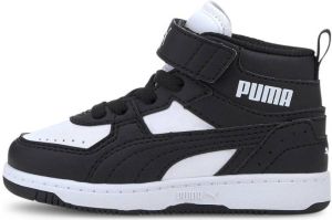 Puma rebound joy sneakers zwart wit baby kinderen