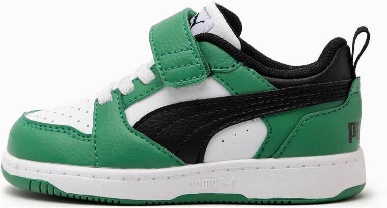 PUMA Rebound V6 Lo AC+ PS Unisex Sneakers White- Black-Archive Green - Foto 2