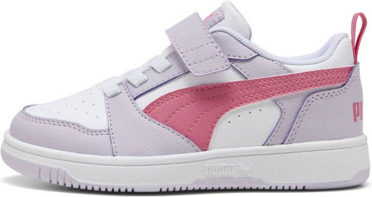 Puma Rebound V6 Low sneakers lila roze wit