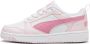 Puma Rebound v6 Low V6 Lo sneakers Wit Fuchsia Roze Jongens Meisjes Imitatieleer 39 - Thumbnail 1