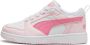 Puma Rebound V6 Lo sneakers wit roze lichtroze Jongens Meisjes Imitatieleer 28 - Thumbnail 1
