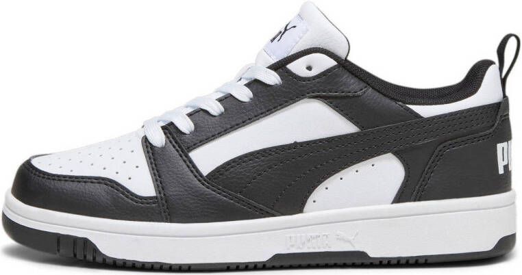 Puma Rebound V6 Lo sneakers wit zwart