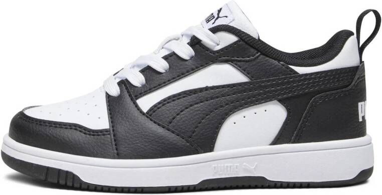 Puma Rebound V6 Lo sneakers wit zwart Imitatieleer Meerkleurig 33