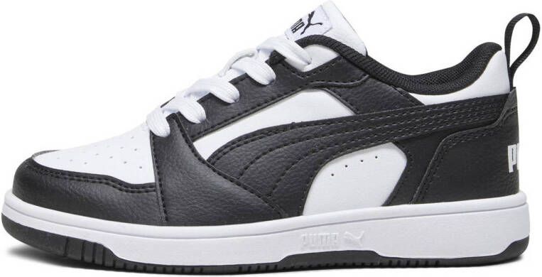 Puma Rebound V6 Lo sneakers wit zwart Imitatieleer Meerkleurig 31