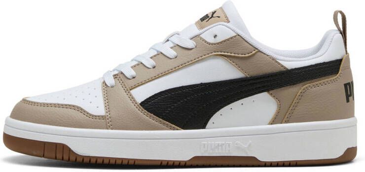 PUMA Rebound v6 Low Unisex Sneakers White- Black-Ice Coffee