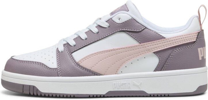 PUMA Rebound v6 Low Unisex Sneakers White-Mauve Mist-Plum Jam