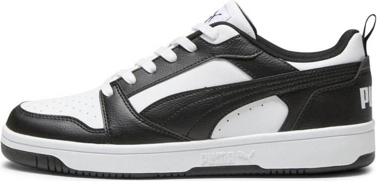 Puma Rebound V6 Low sneakers wit zwart