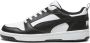 PUMA Rebound v6 Low heren sneaker sportschoen 392328 02 wit zwart - Thumbnail 1