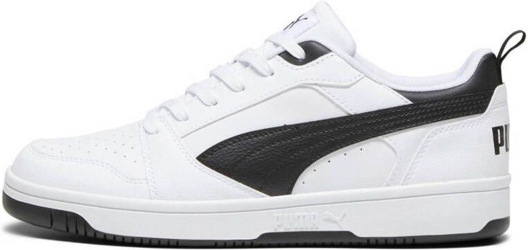 PUMA Rebound v6 Low Unisex Sneakers White- Black- Black
