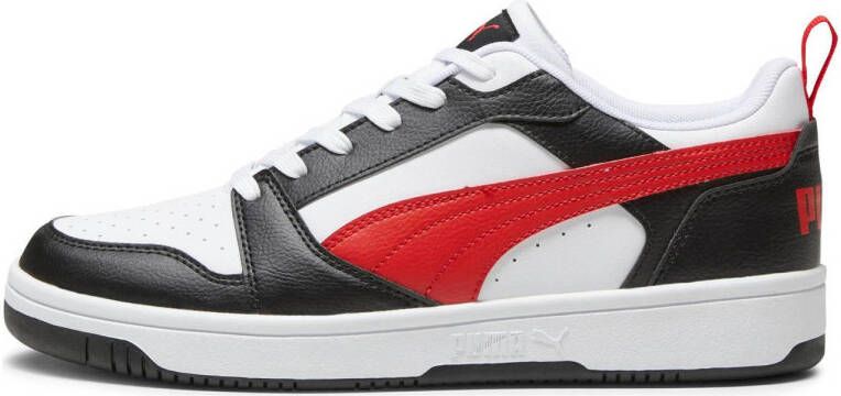 Puma Rebound V6 Low snekaers wit rood zwart