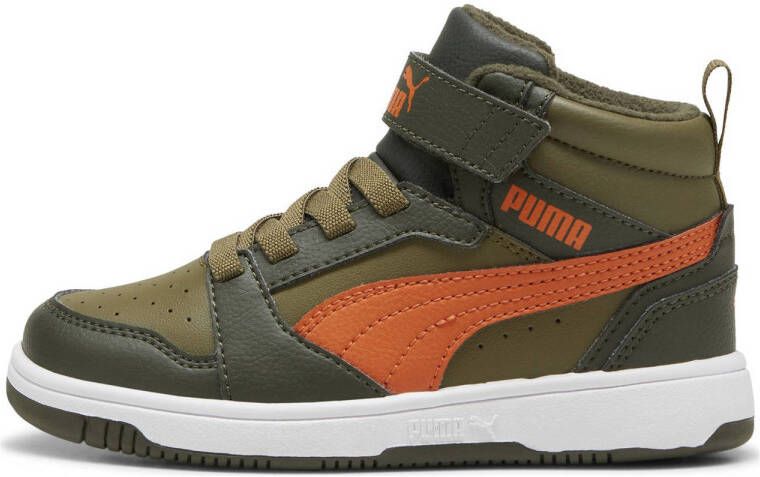 PUMA Rebound V6 Mid WTR AC+ PS Unisex Sneakers Dark Olive-Maple Syrup- Olive