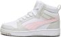 Puma Rebound V6 Mid sneakers wit grijs roze Imitatieleer 35.5 - Thumbnail 1