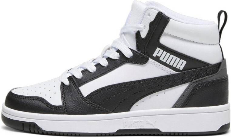 Puma Rebound V6 Mid sneakers wit zwart