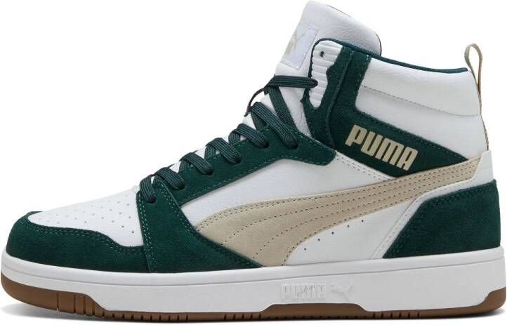 Puma Rebound V6 SD sneakers donkergroen beige bruin