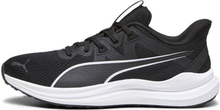 Puma Reflect Lite hardloopschoenen zwart wit