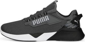 Puma Retaliate 2 hardloopschoenen grijs zwart wit