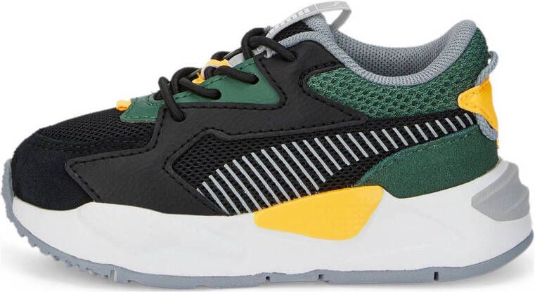 Puma RS-Z Top sneakers zwart groen geel Mesh Meerkleurig 22