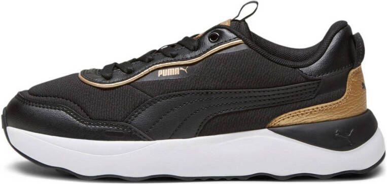 PUMA Runtamed Platform Pop Up Metallics Dames Sneakers Zwart Wit