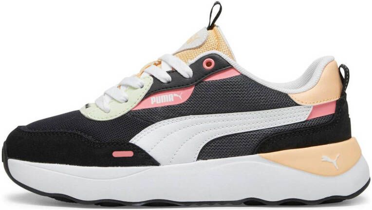 PUMA Runtamed Platform Jr FALSE Sneakers Strong Gray- White-Peach Fizz- Black-Passionfruit