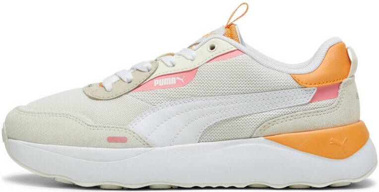 PUMA Runtamed Platform Dames Sneakers Putty- White-Warm White-Clementine-Passionfruit