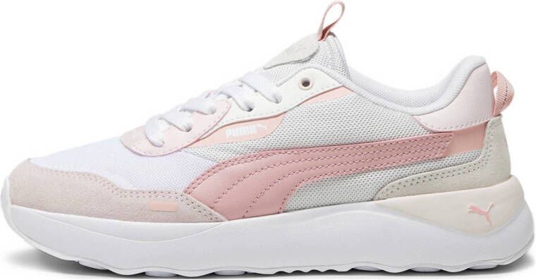 PUMA Runtamed Platform Dames Sneakers Feather Gray-Future Pink- White-Frosty Pink-Warm White