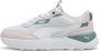 Puma Runtamed Platform sneakers lichtgrijs wit lila groen Mesh 35.5 - Thumbnail 1