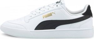 PUMA Shuffle Jr Unisex Sneakers White- Black- Team Gold