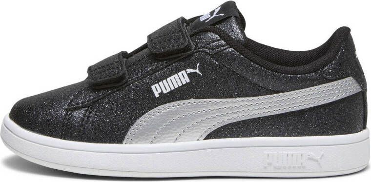 PUMA Smash 3.0 Glitz Glam V PS Sneakers Black- Silver- White