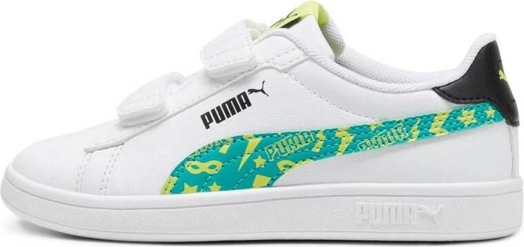 Puma Smash 3.0 L Masked Hero V sneakers wit groen geel Leer 29