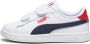 Puma Smash 3.0 sneakers wit donkerblauw rood Imitatieleer 33 - Thumbnail 1